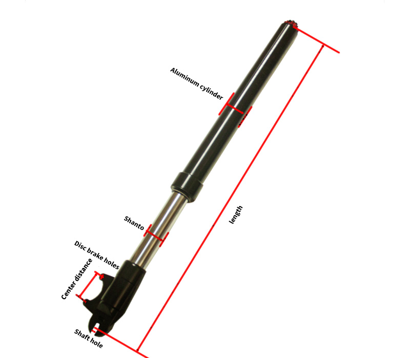 Scooter inverted rebound adjustable front shock absorber FM-KT